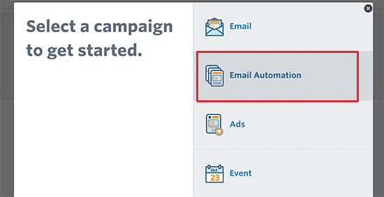 Campaña de automatización de correo electrónico